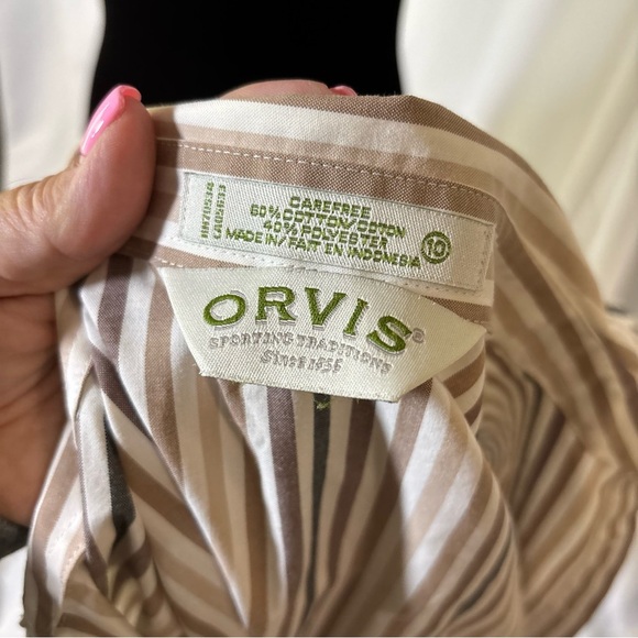 Orvis Women’s Striped Button-Up Shirt - Picture 5 of 10
